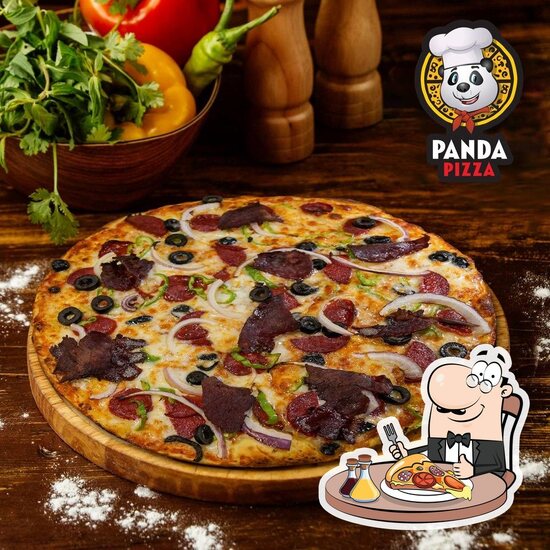 Menu at Panda pizza, Istanbul
