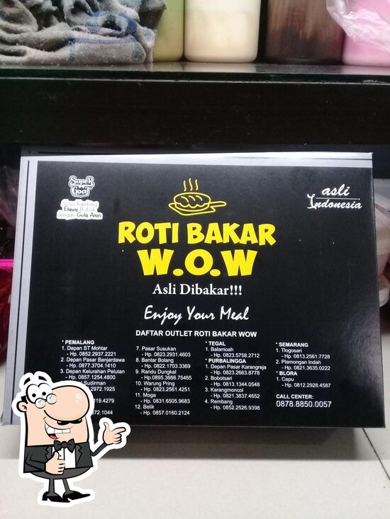 Menu at Roti Bakar WOW Comal restaurant, Sidorejo