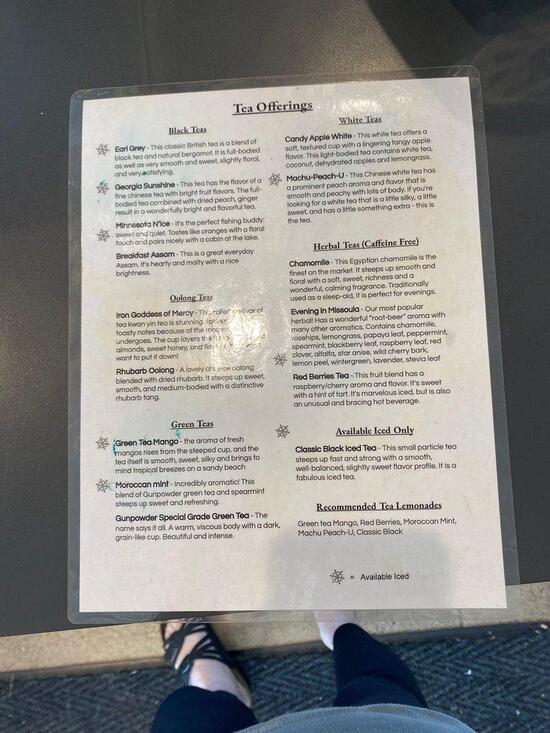 Menu at Mugshots Coffee Company desserts, Bloomington