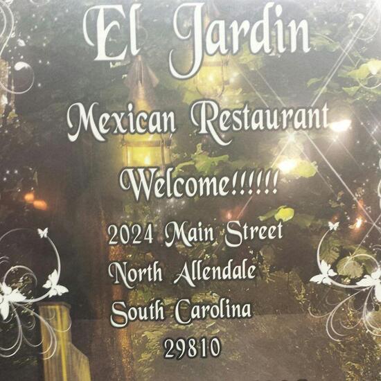 Menu at El Jardin Mexican Restaurant, Allendale